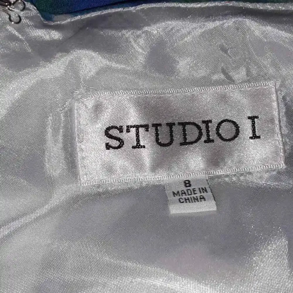 Vintage Studio I Bright Abstract Print Dress 8 - Picture 5 of 6